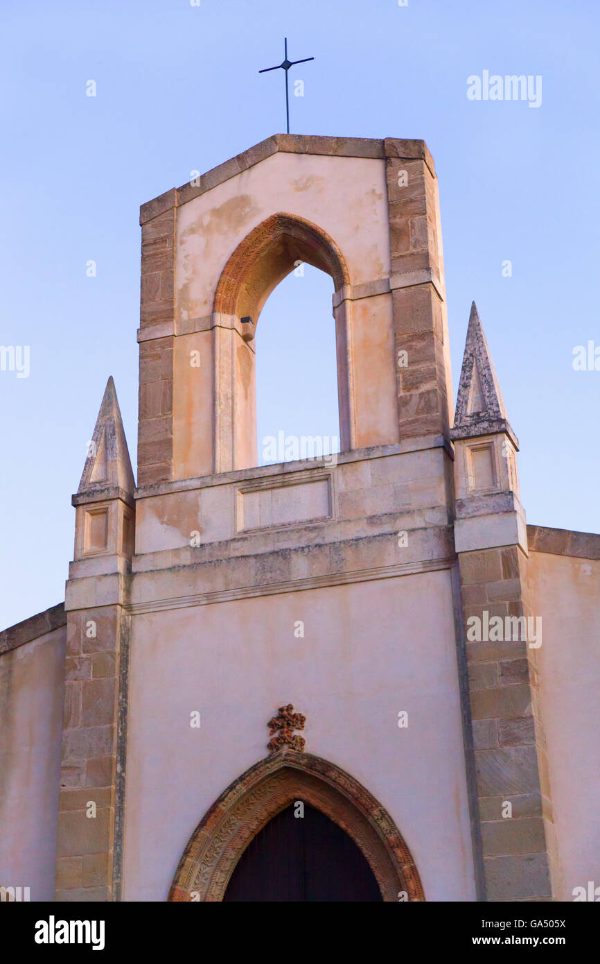 Santo Pietro fascist town. Church and buildings. Sicily Stock Photo