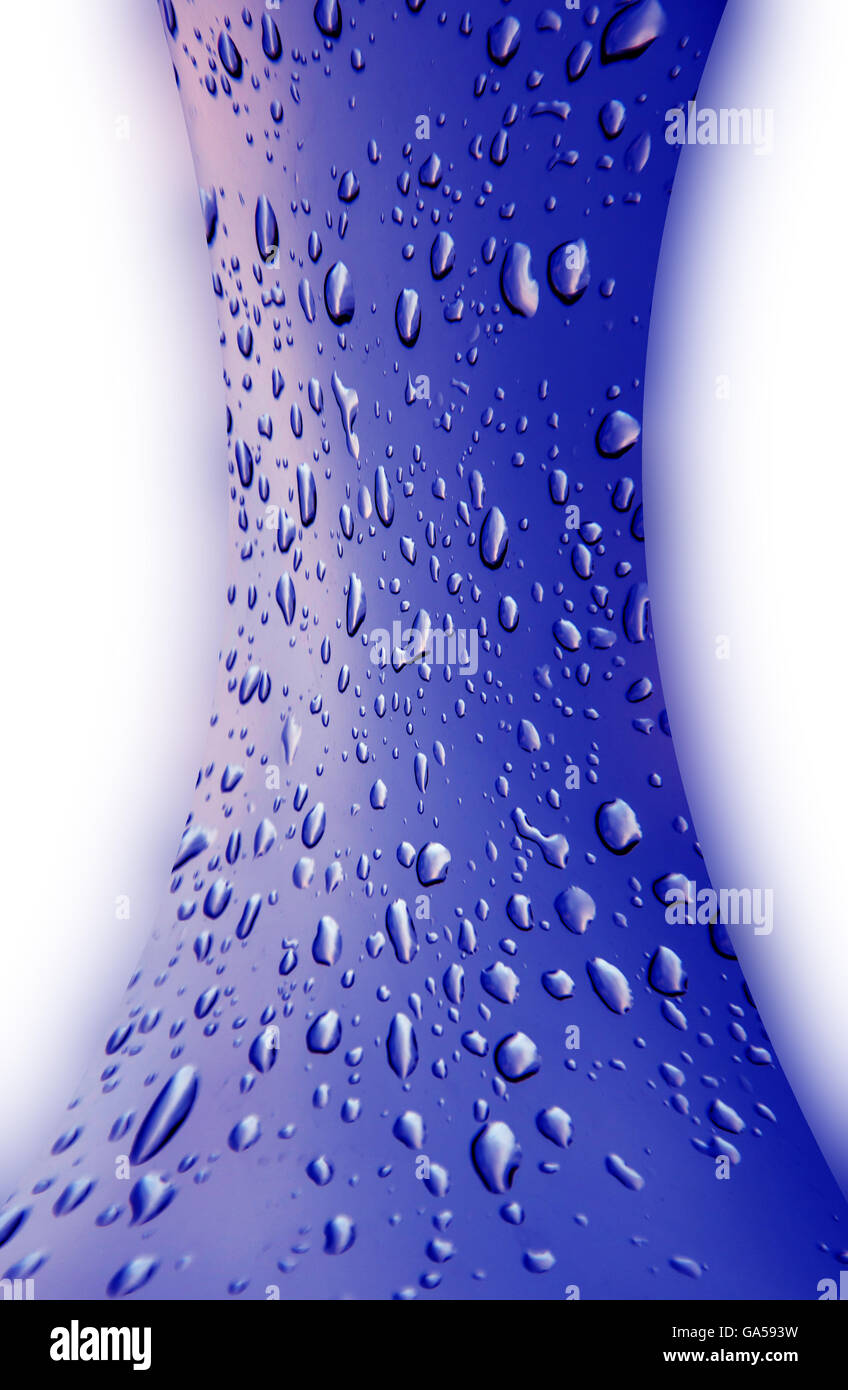abstract blue color background with drop water Stock Photo - Alamy