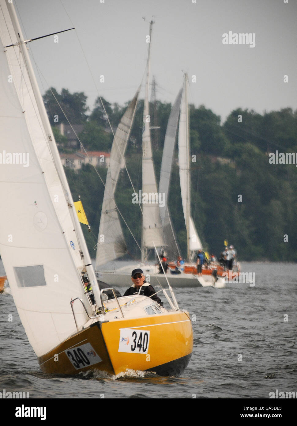 Stockholm, Sweden. 2nd July, 2016. Sailboats compete in the AF Offshore ...