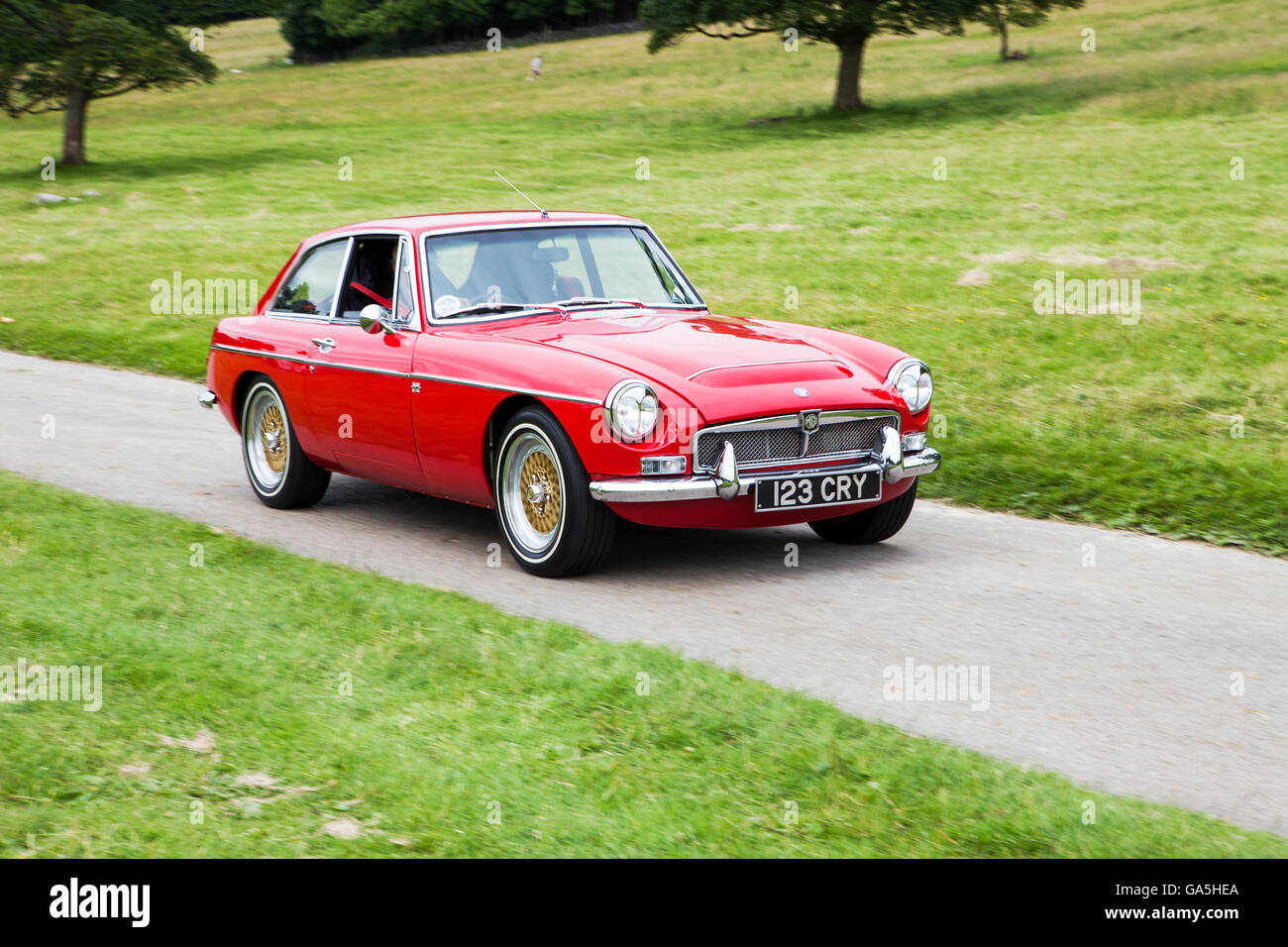 MG C at Leighton Hall Classic Car Rally, Carnforth, Lancashire, UK. 3rd July, 2016. The annual
