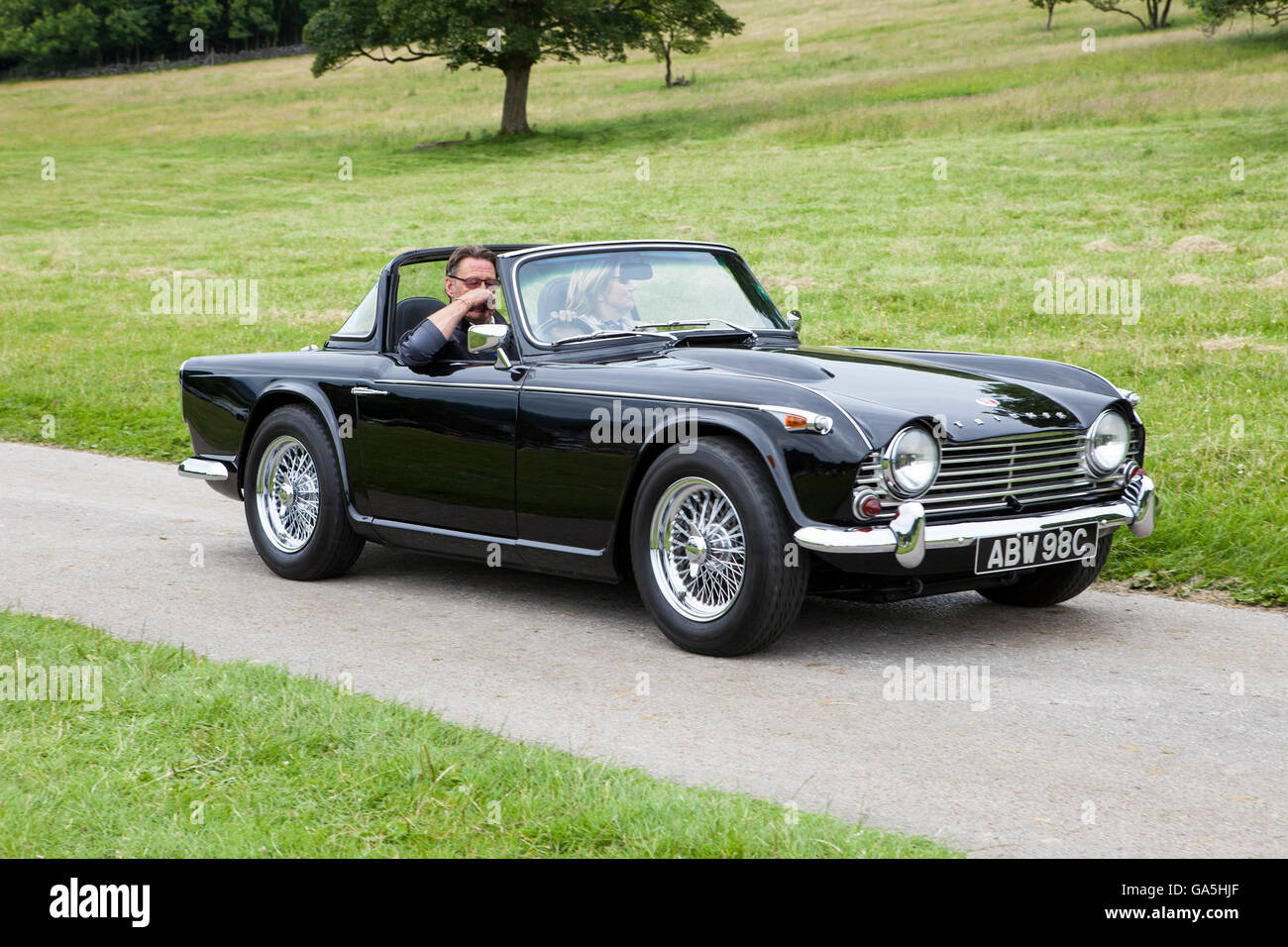 1964 Triumph Tr4a Atleighton Hall Classic Car Rally Carnforth Stock