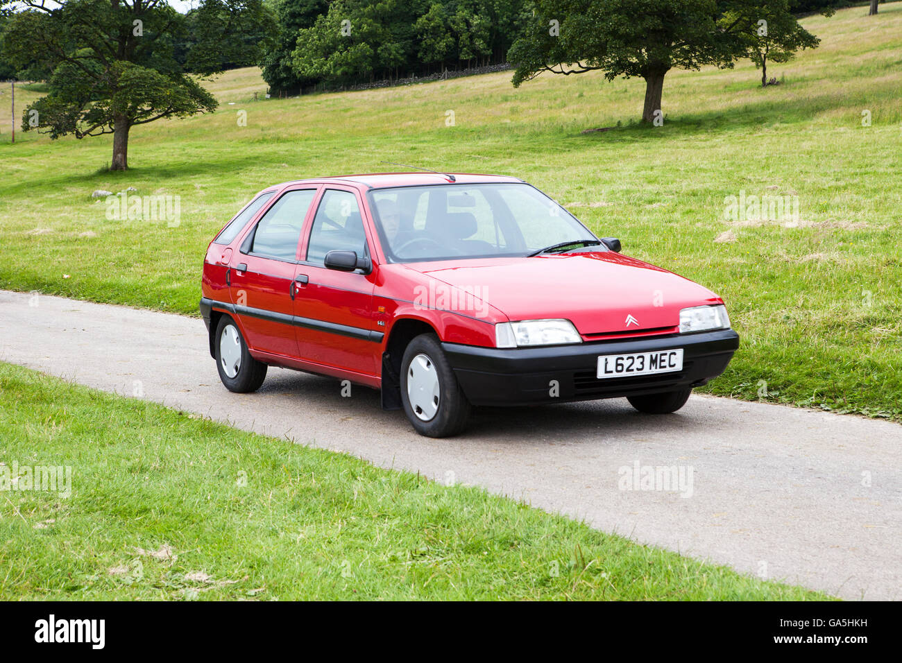 Citroen ZX at Leighton Hall Classic Car Rally, Carnforth, Lancashire, UK.  3rd July, 2016.  The annual classic car rally takes place at the magnificent Leighton Hall in Carnforth in Lancashire.  British classic sports cars ranging from MG's to American muscle cars like the Dodge Vipers & Ford Mustangs.  The spectator event drew thousands of visitors to this scenic part of the country on the north west coast of England.  Credit:  Cernan Elias/Alamy Live News Stock Photo
