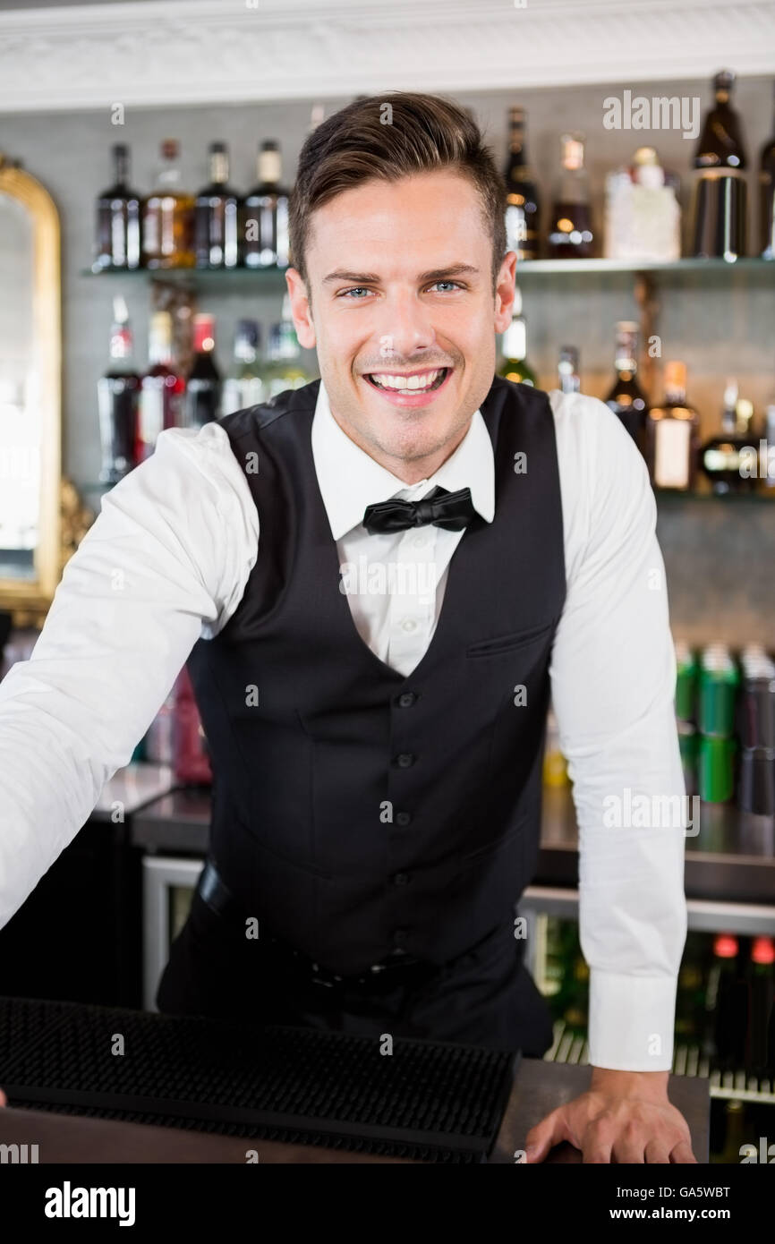 Waiter at the counter hires stock photography and images Alamy