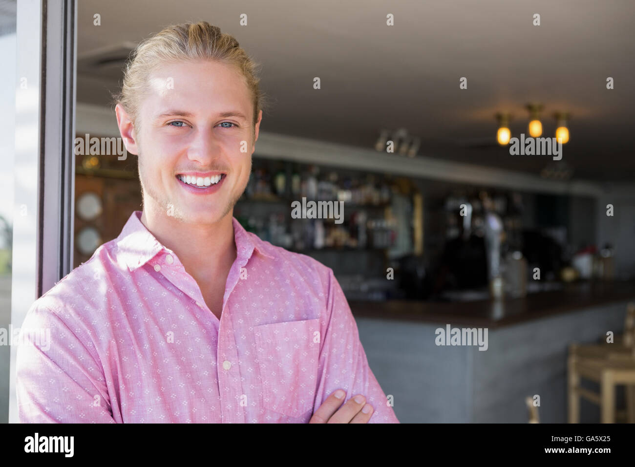Portrait of restaurant manager Stock Photo