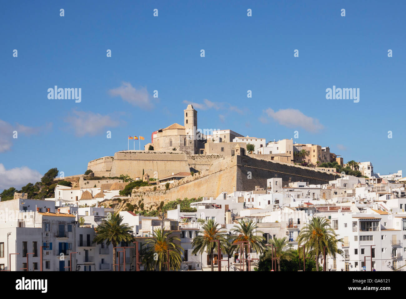 Ibiza old town, Ibiza, Spain Stock Photo