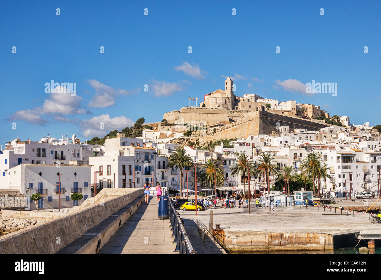 Ibiza old town, Ibiza, Spain. Stock Photo