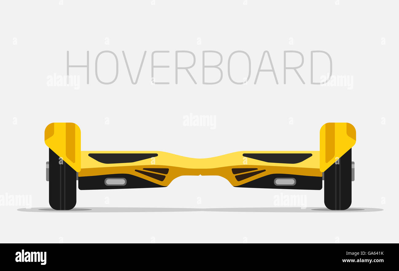 Electric two Wheels Balance Board. Hoverboard Stock Photo