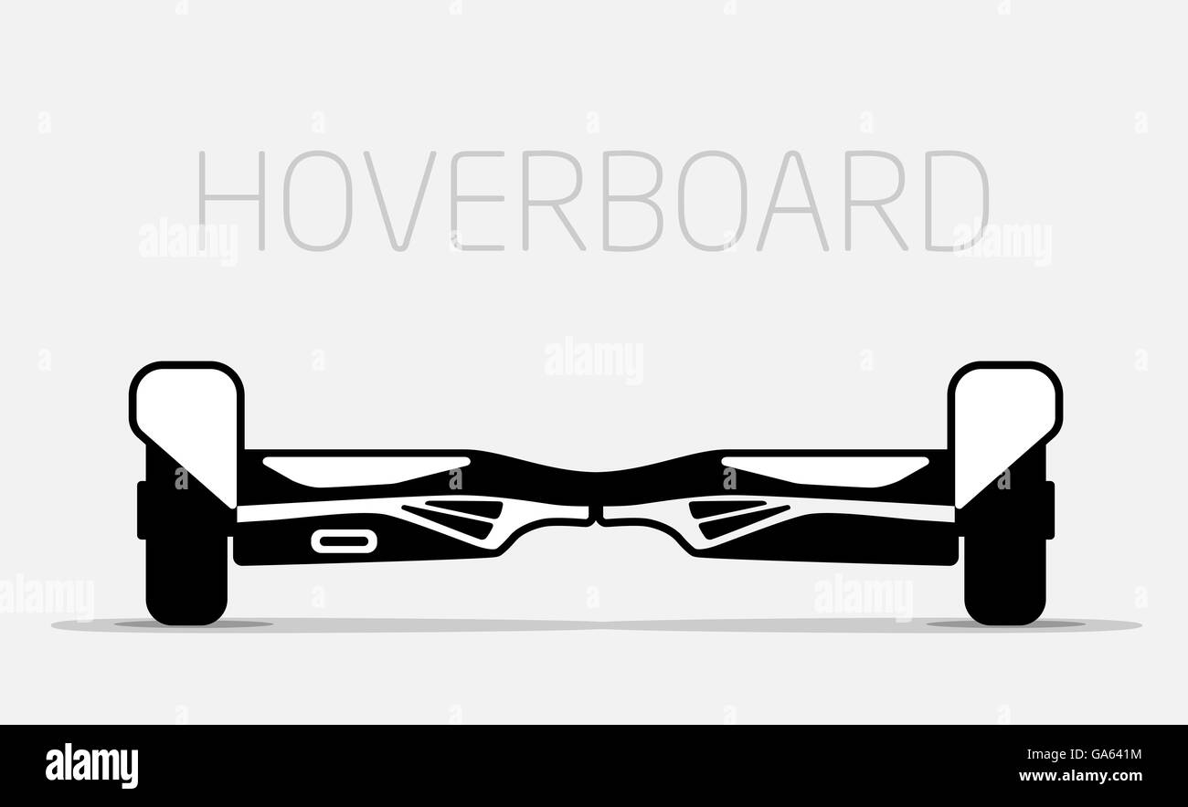 Electric two Wheels Balance Board. Hoverboard Stock Photo