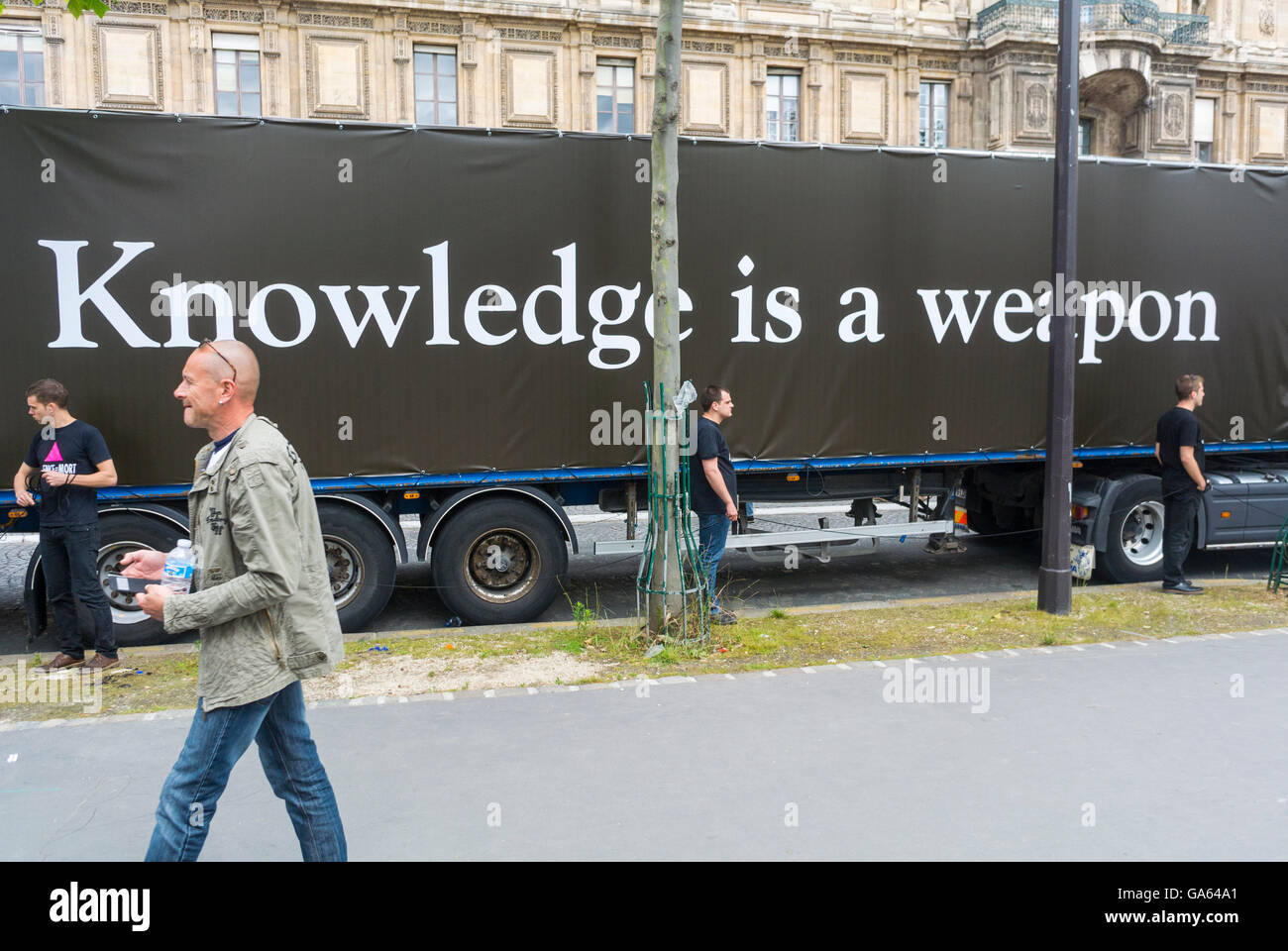 Paris France French Gay Pride Lgbt Activism Act Up Paris Truck Stock Photo Alamy
