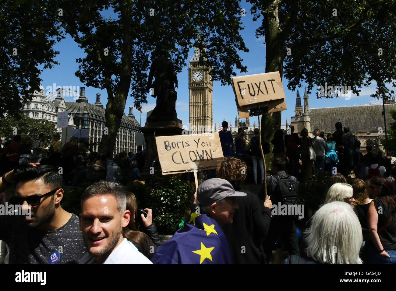 02/07/2016 March for Europe, Anti-Brexit protest, London, UK Stock Photo