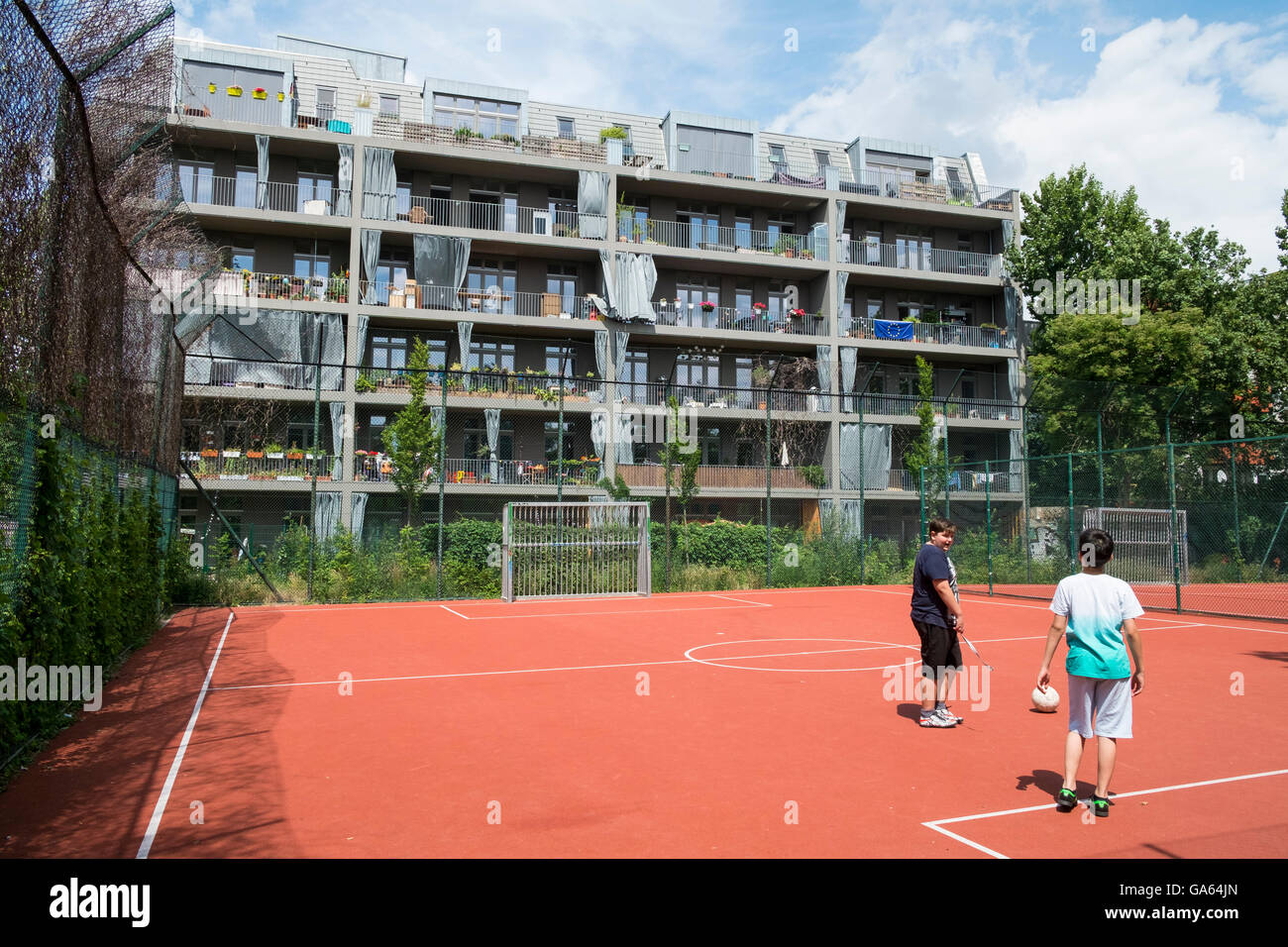 Modern luxury apartment building in Neukolln district in Berlin Germany Stock Photo Alamy