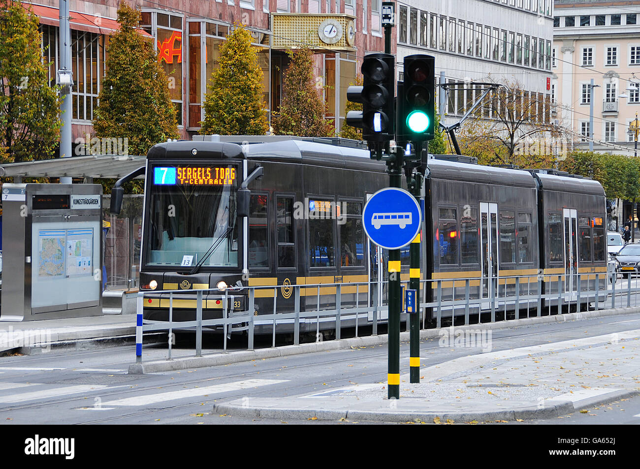 Tram, Train, Stockholm, City, Station Stock Photo