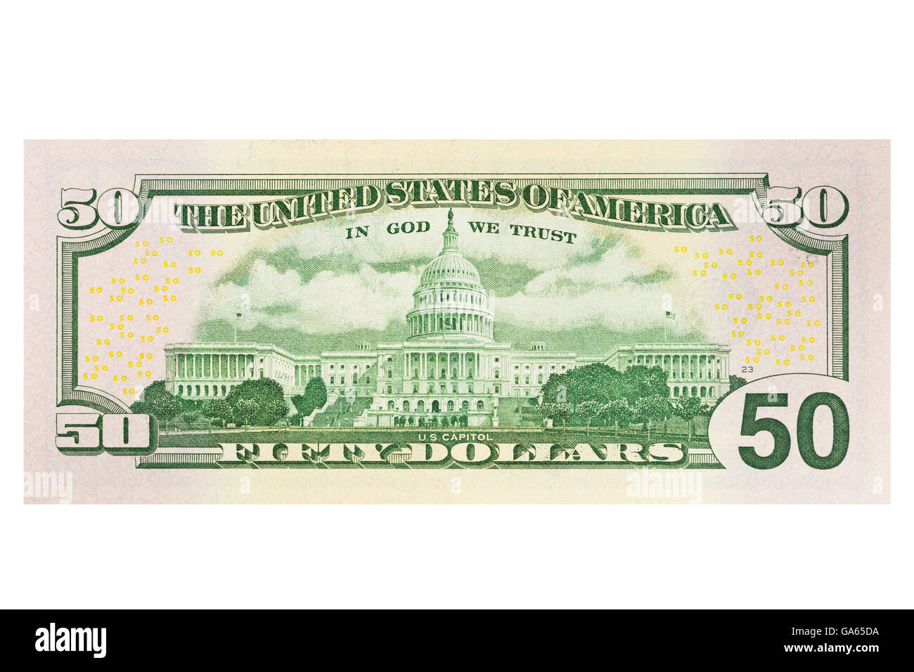 Dollar bill back hi-res stock photography and images - Alamy