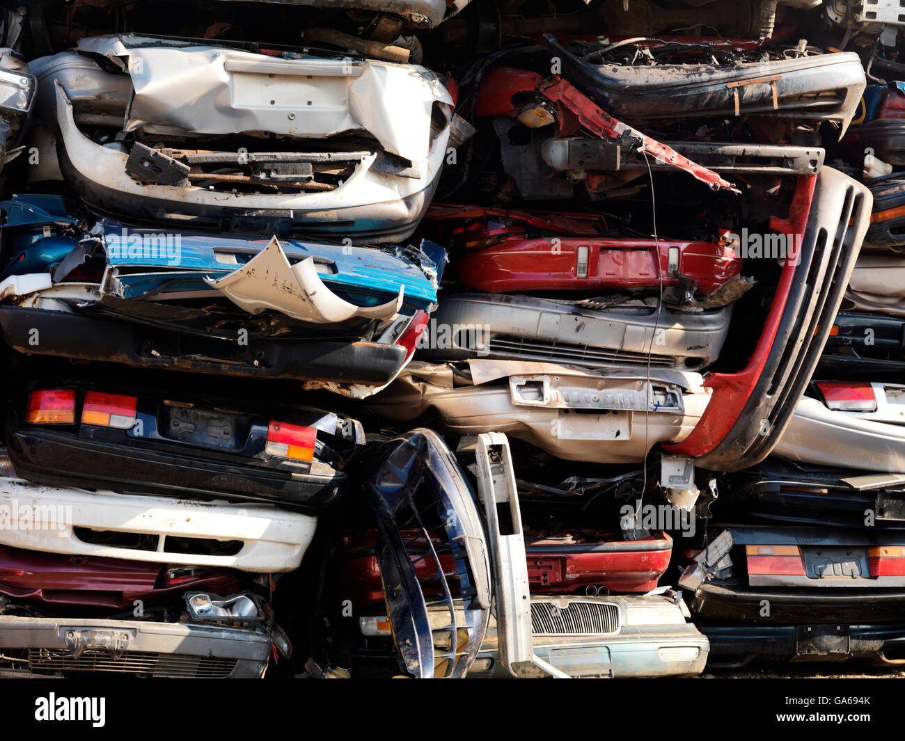 Piled Up Scrap Cars Stock Photos & Piled Up Scrap Cars Stock Images Alamy