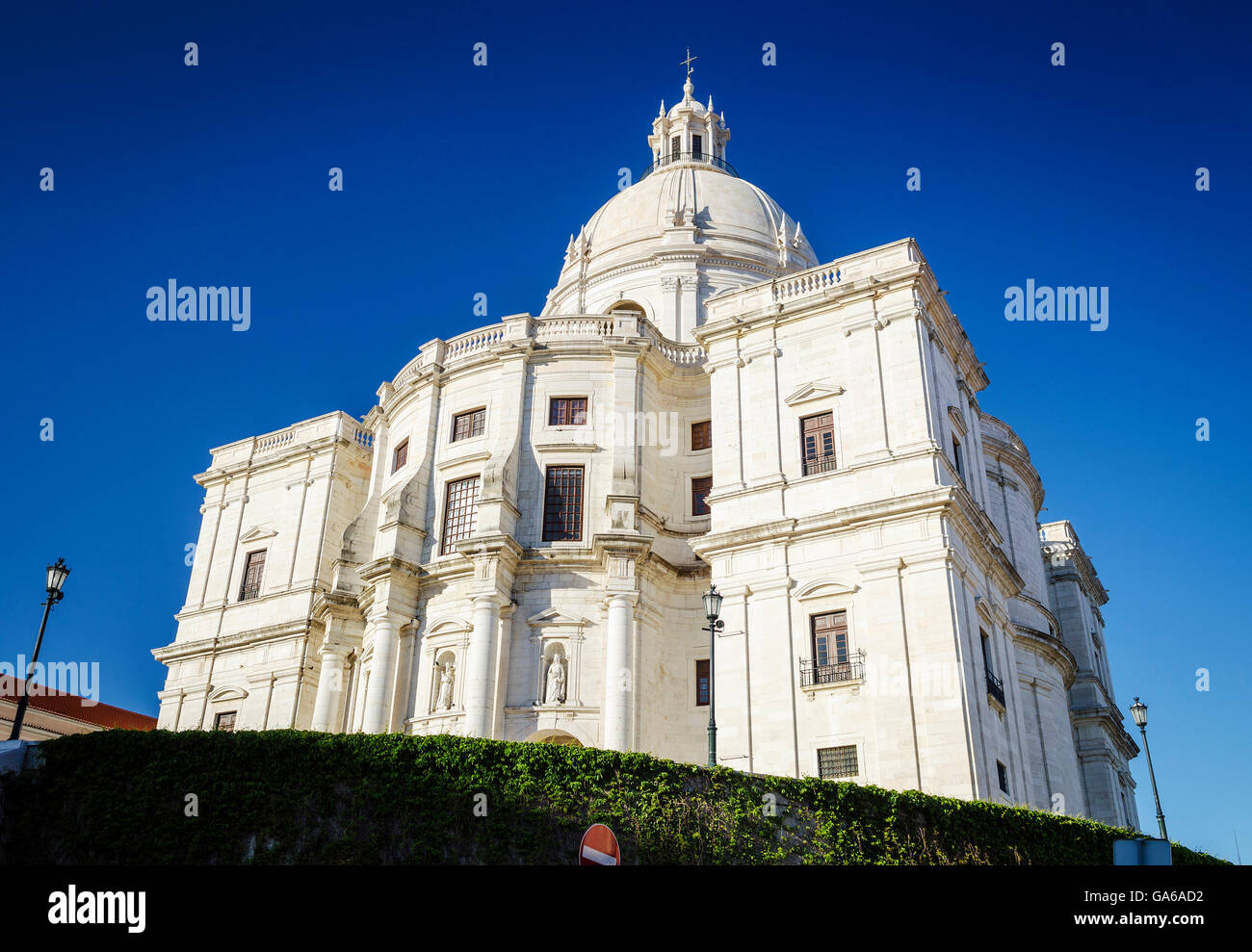 panteao nacional pantheon famous landmark old cathedral church in lisbon portugal Stock Photo