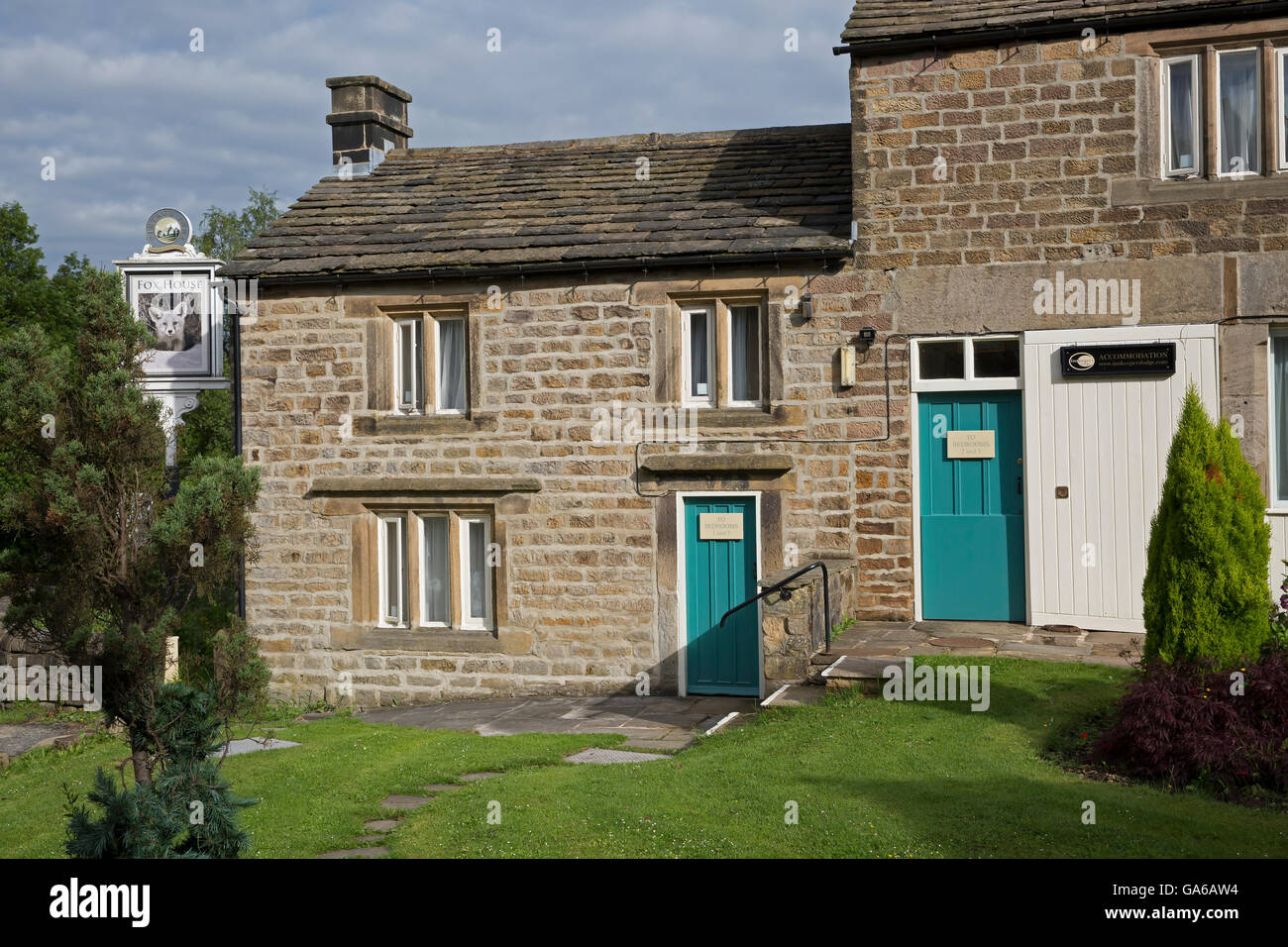Fox Inn, vintage inns pub in Hathersage is a lovely stone building with