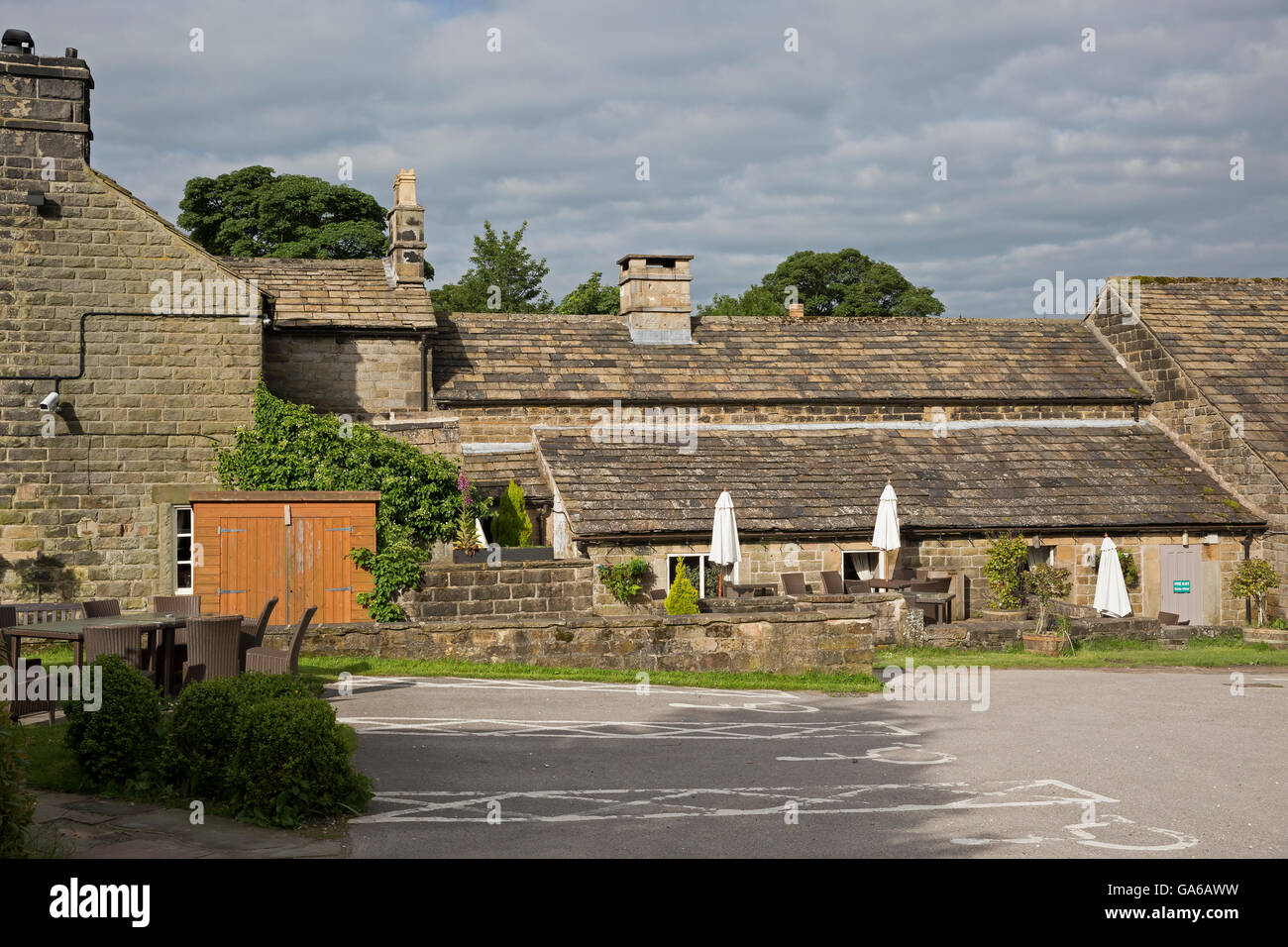 Fox Inn, vintage inns pub in Hathersage is a lovely stone building with
