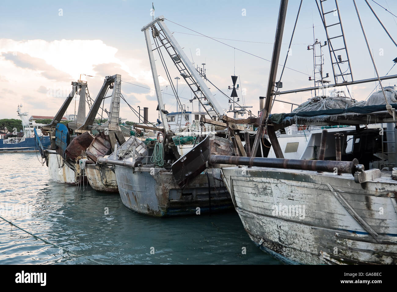 Port chanel of Pescara (Italy) Stock Photo