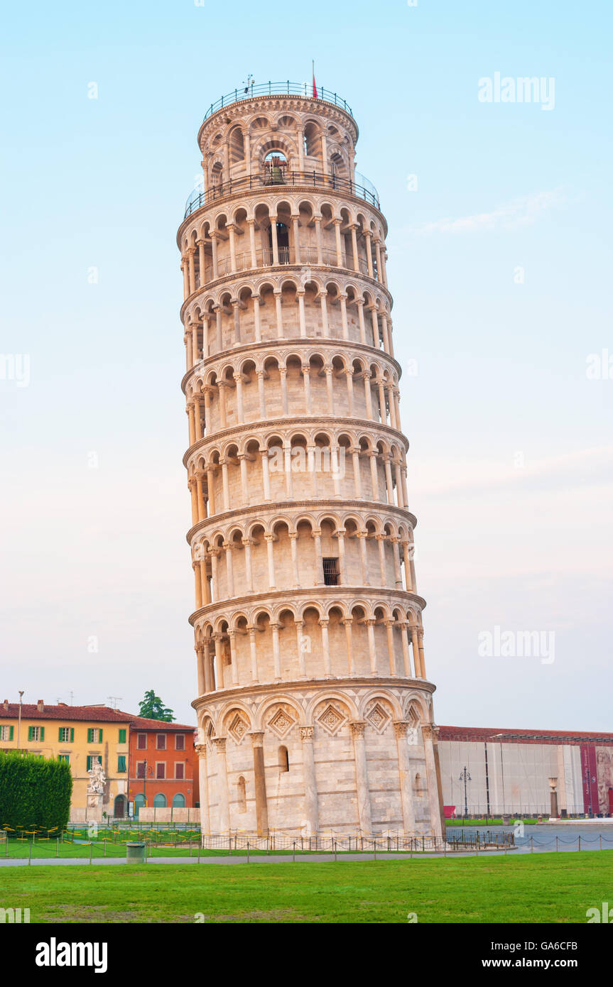 Leaning tower in Pisa, Italy. Stock Photo