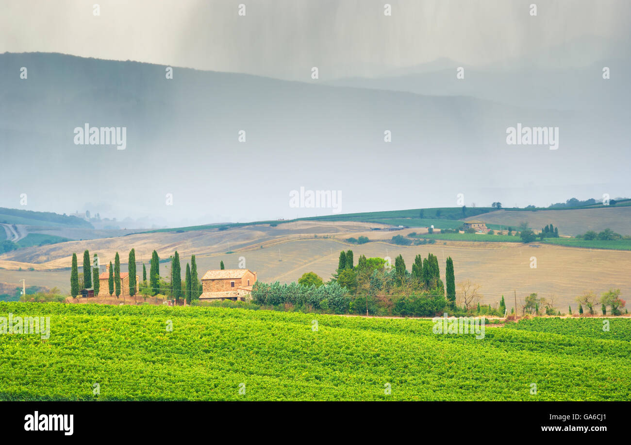 Rainy weather in Tuscany, Italy Stock Photo - Alamy