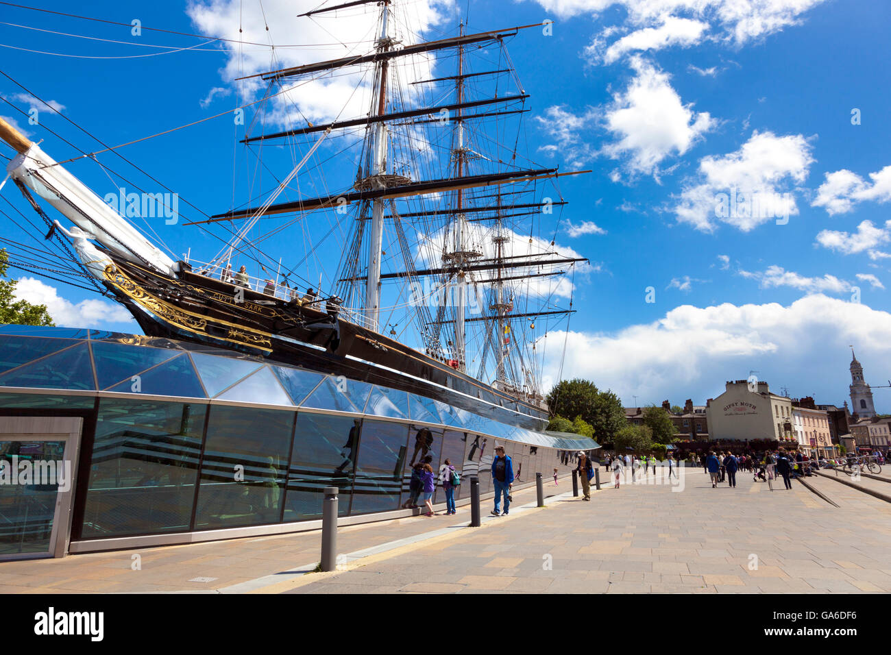The Cutty Sark Clipper in Greenwich, London, UK Stock Photo