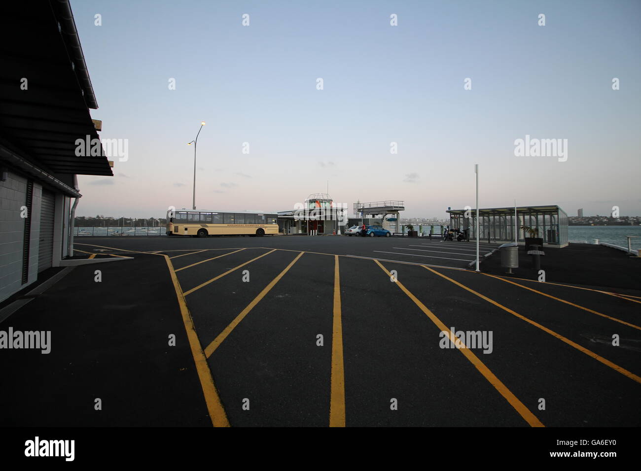 Birkenhead Ferry Terminal with Birkenhead Transport bus Stock Photo Alamy