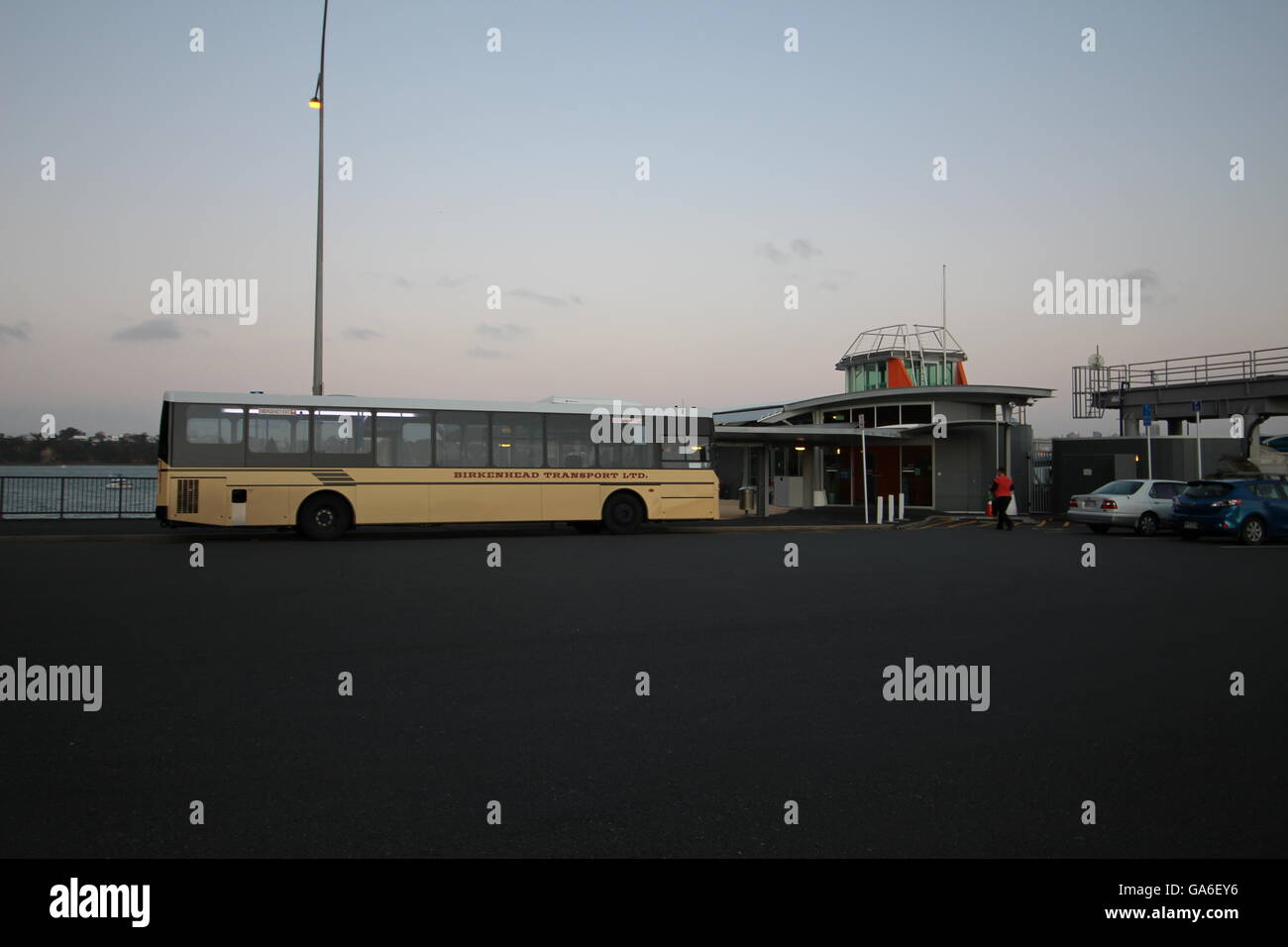 Birkenhead Transport bus at the Birkenhead Ferry Terminal in Auckland