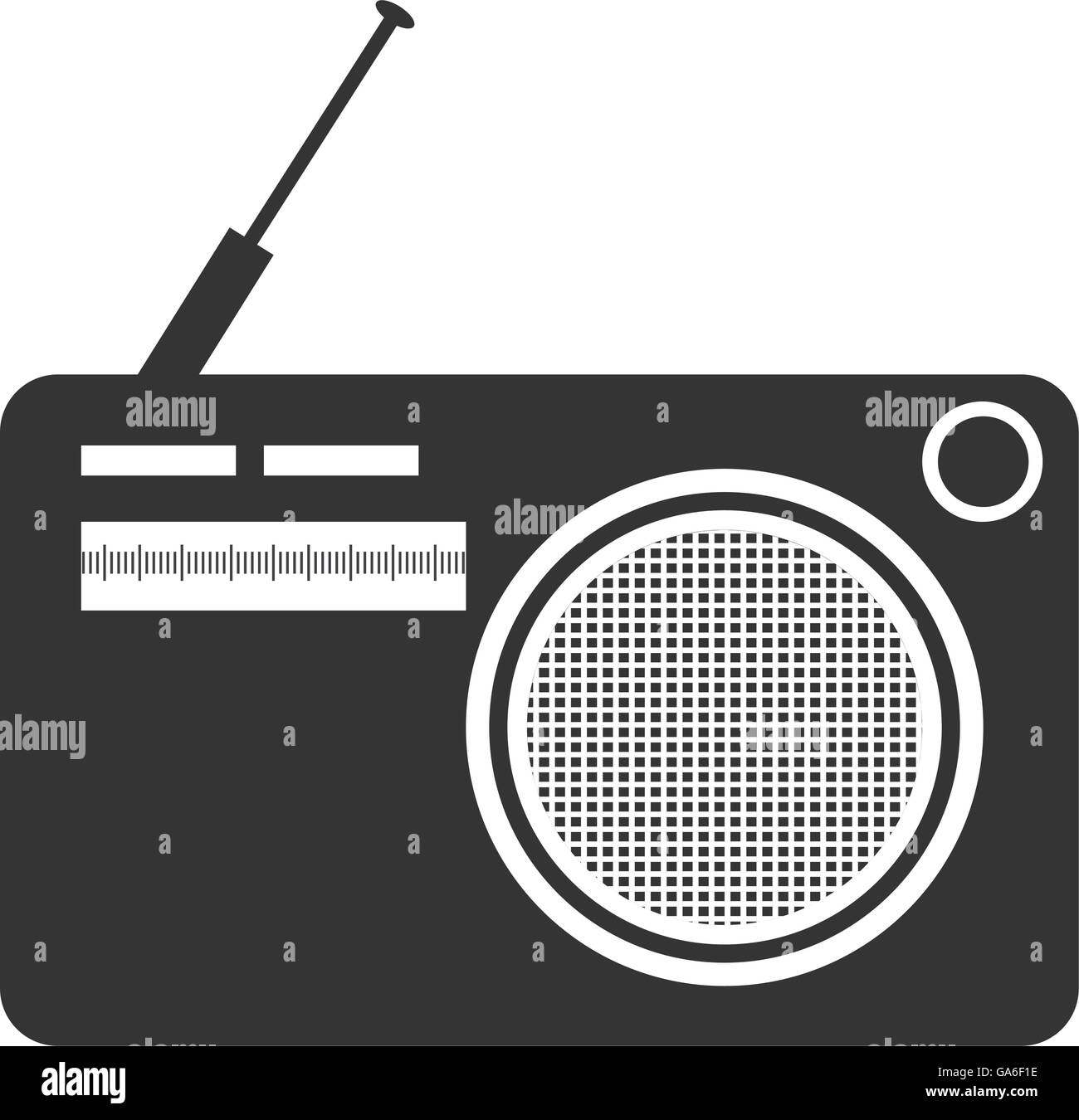 black and white old stereo, vector graphic Stock Vector Image & Art Alamy