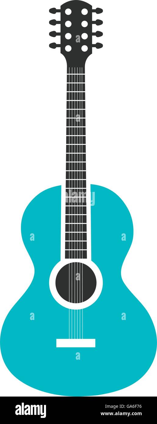 Acoustic guitar music instrument icon design Stock Vector Image & Art ...