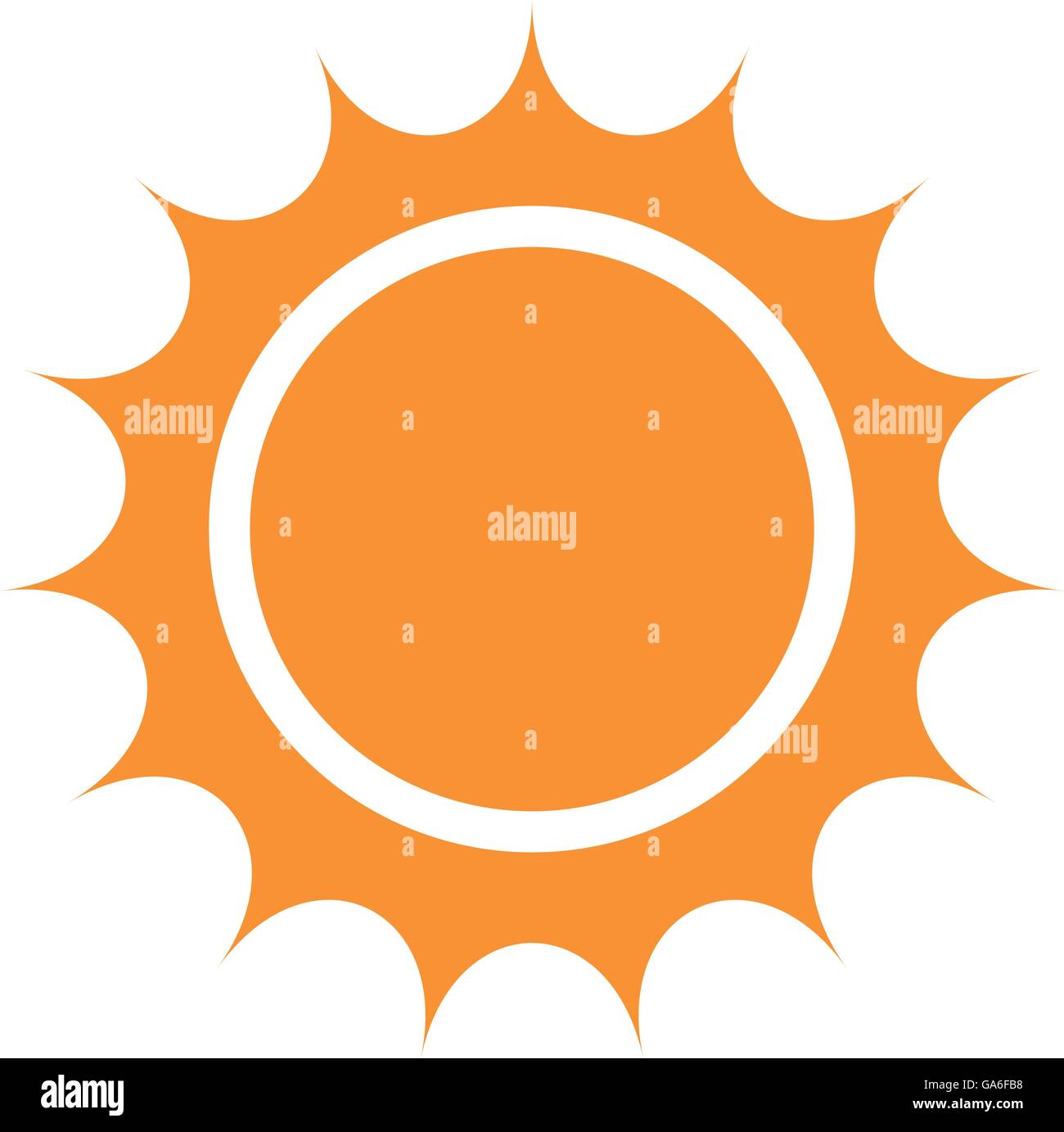 yellow abstract sun, vector graphic Stock Vector Image & Art - Alamy