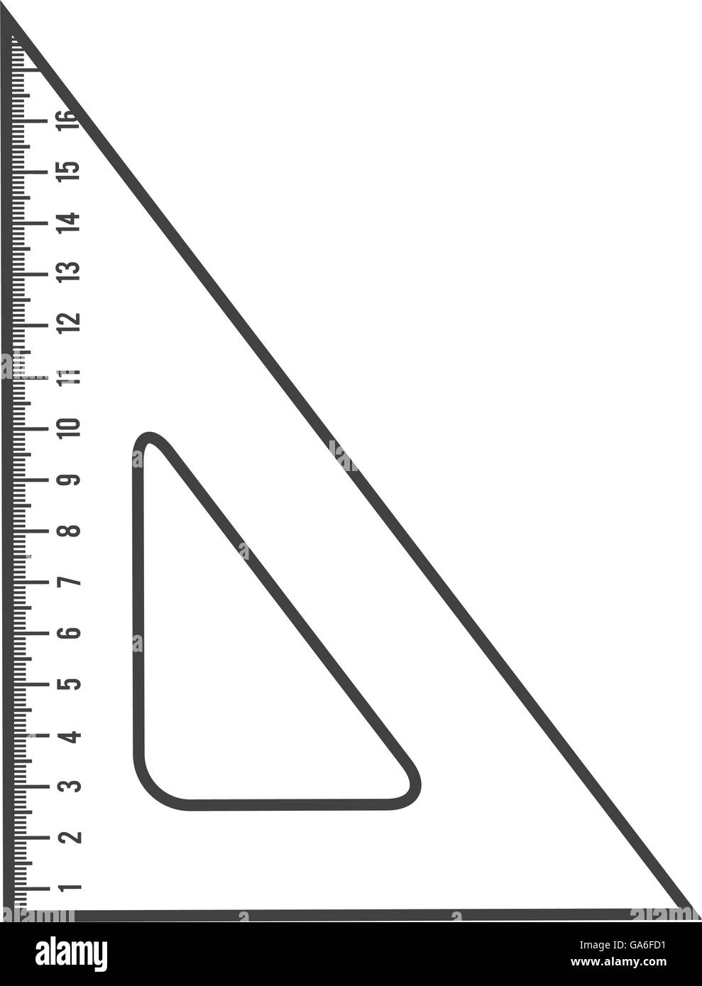isolated school ruler, vector graphic Stock Vector Image & Art - Alamy
