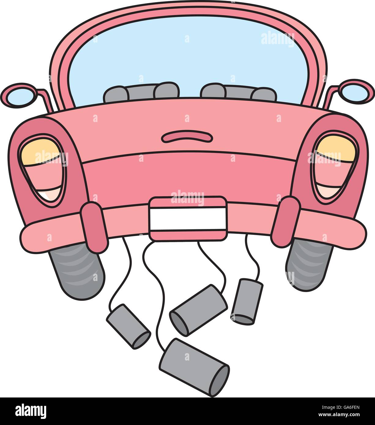 just married car isolated icon design Stock Vector Image & Art - Alamy