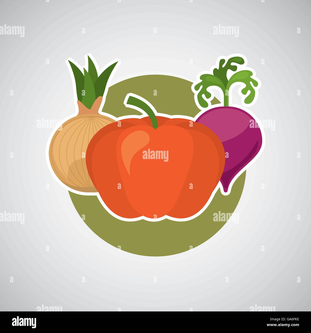 healthy food organic product isolated icon design Stock Vector Image ...
