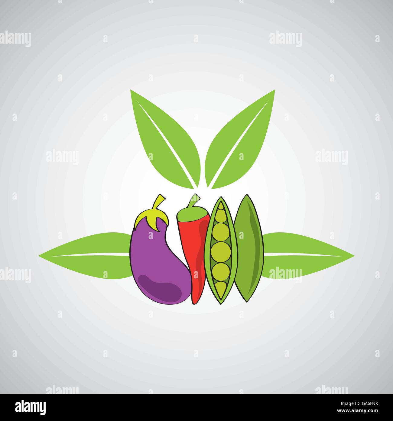 healthy food organic product isolated icon design Stock Vector Image ...