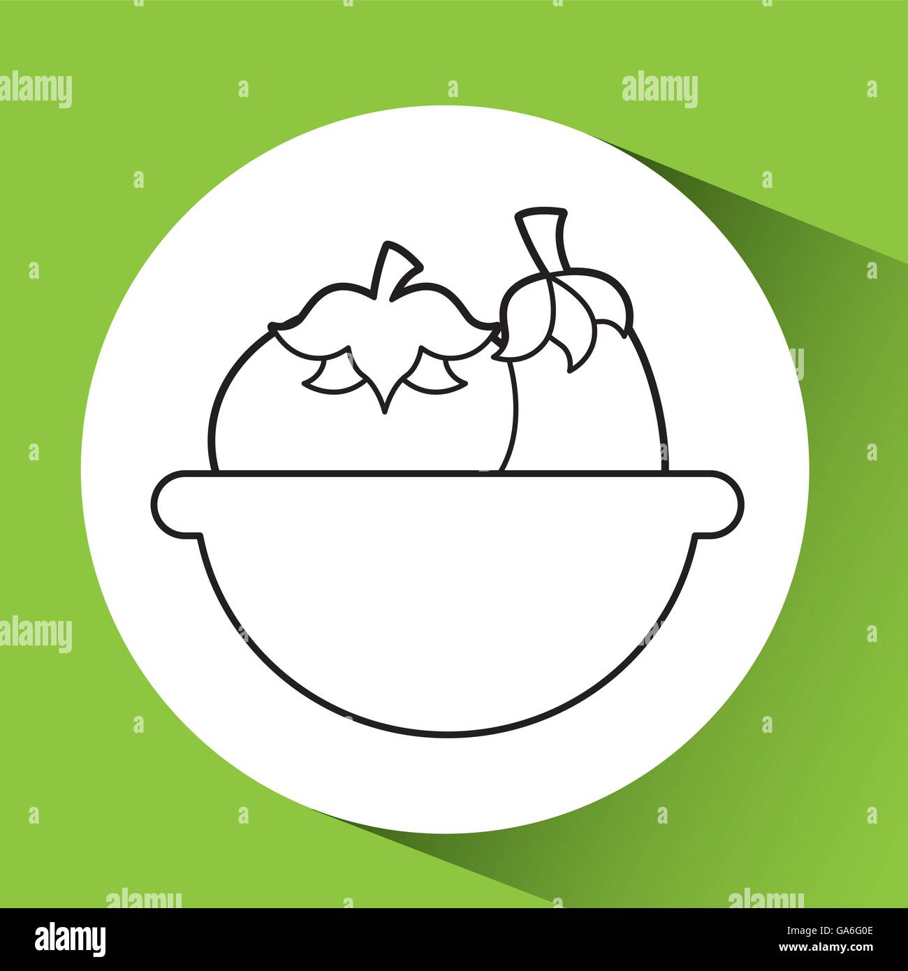 healthy food organic product isolated icon design Stock Vector Image ...