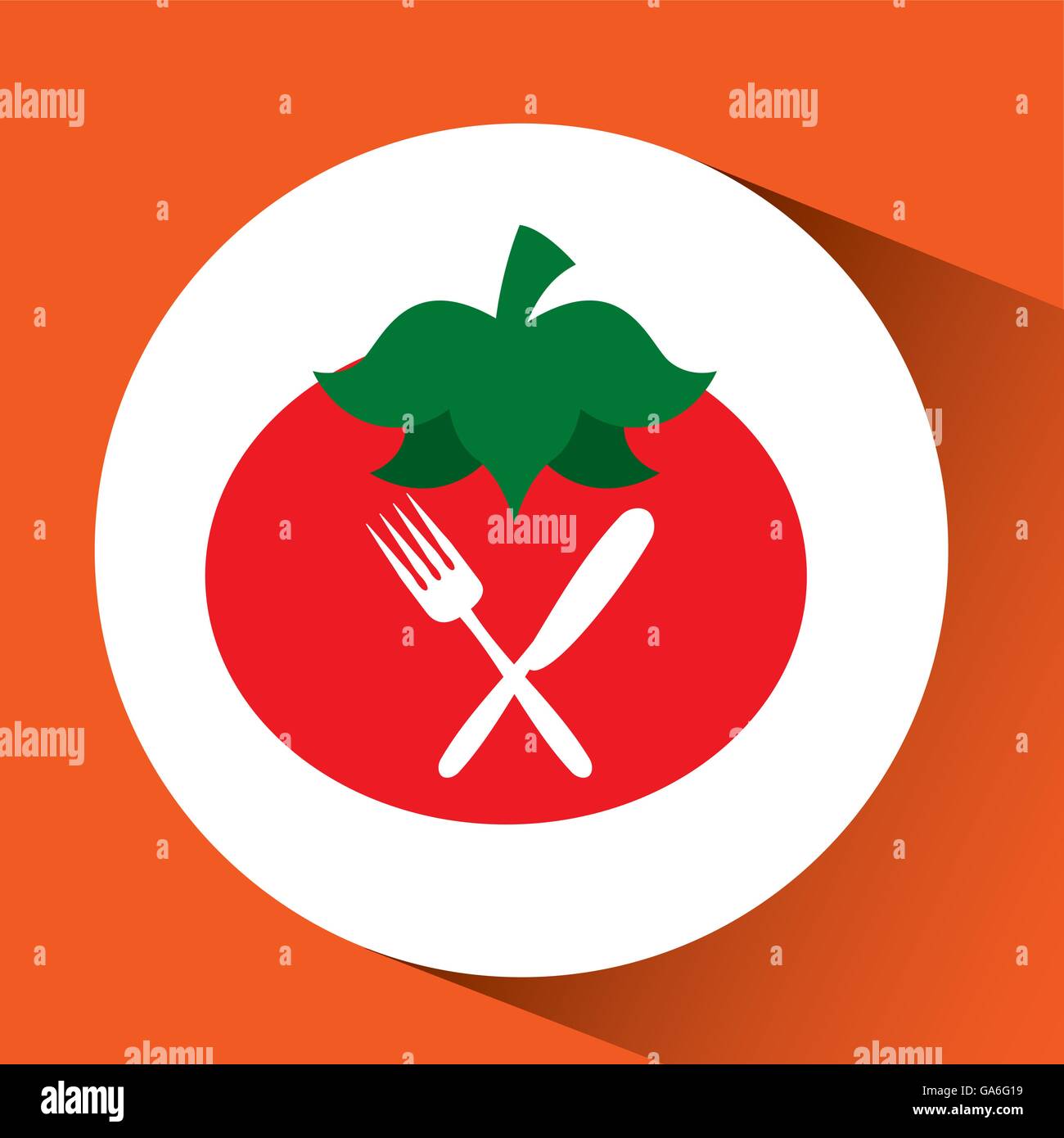healthy food organic product isolated icon design Stock Vector Image ...