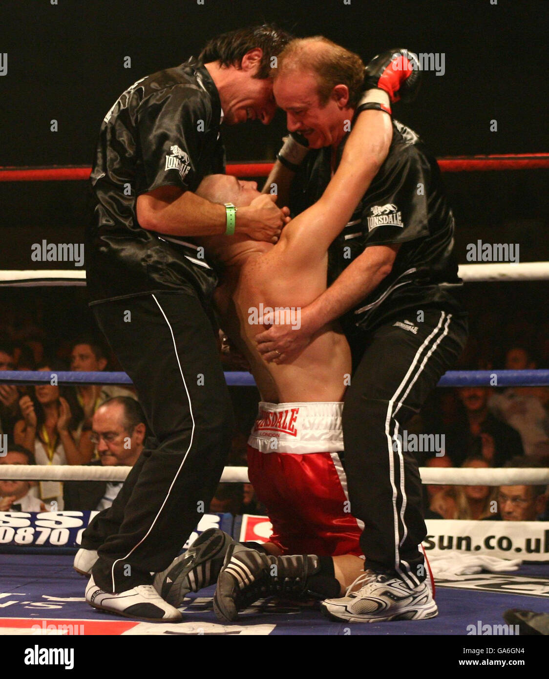 Wales' Gavin Rees celebrates after beating Frances' Souleymane M'baye ...