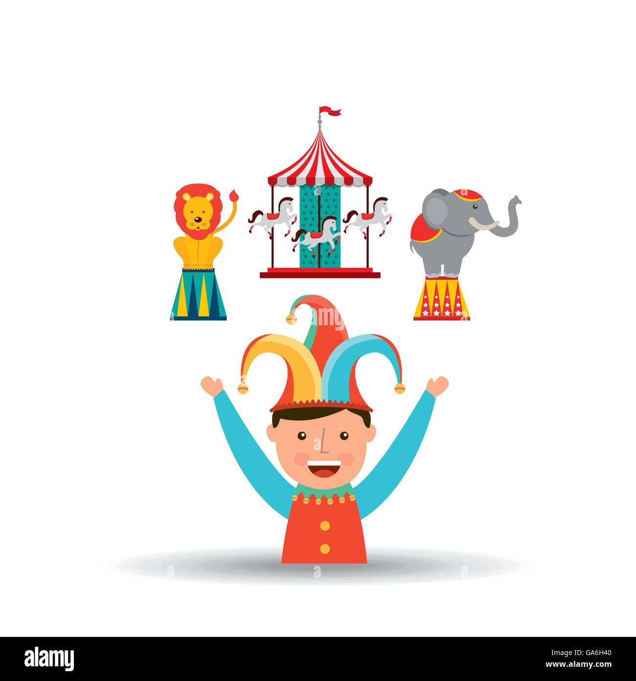 circus juggler isolated icon design Stock Vector Image & Art - Alamy