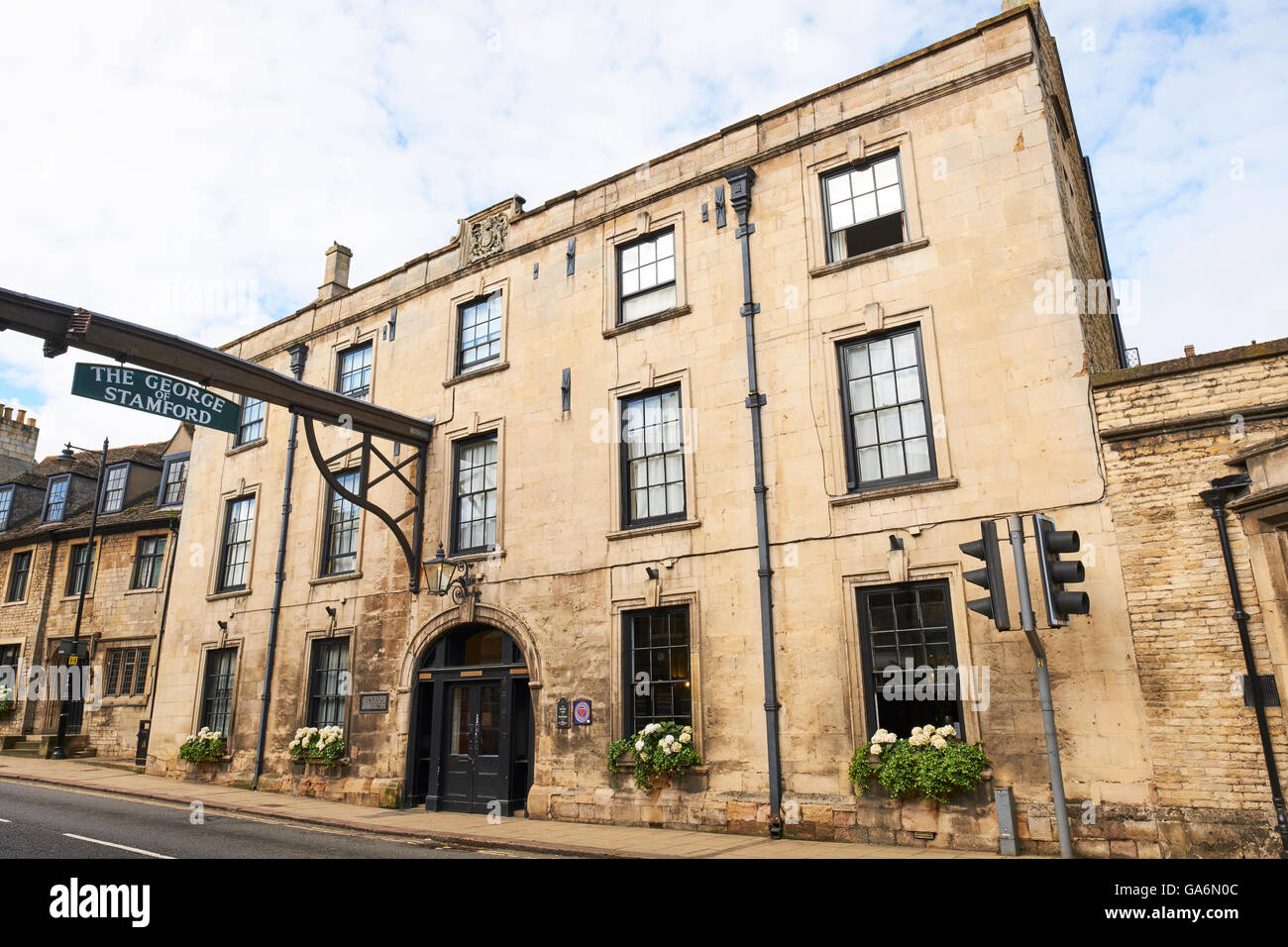 The George Hotel St Martin's Stamford Lincolnshire UK Stock Photo