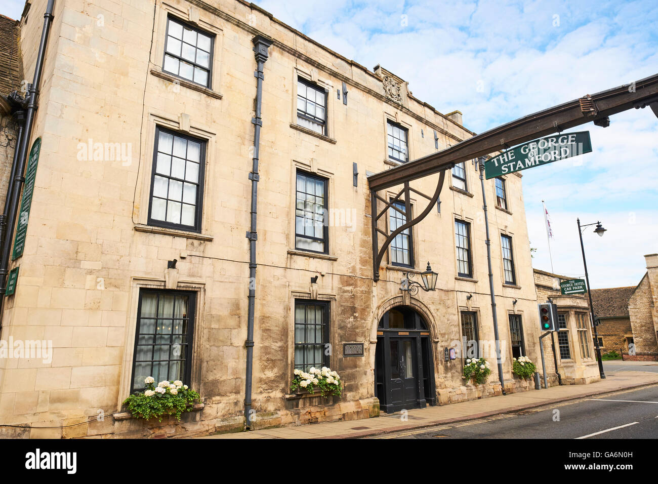 The George Hotel St Martin's Stamford Lincolnshire UK Stock Photo