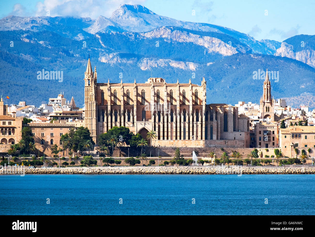 Santa Maria of Palma cathedral, Palma, Majorca, Spain Stock Photo
