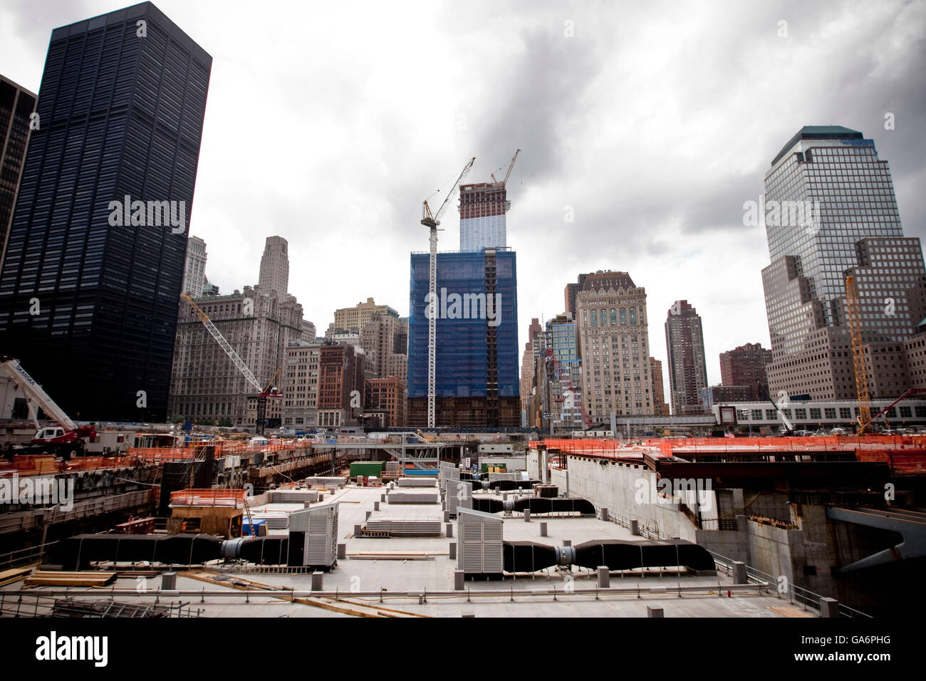 Ground Zero construction site in New York City, NY, USA Stock Photo Alamy