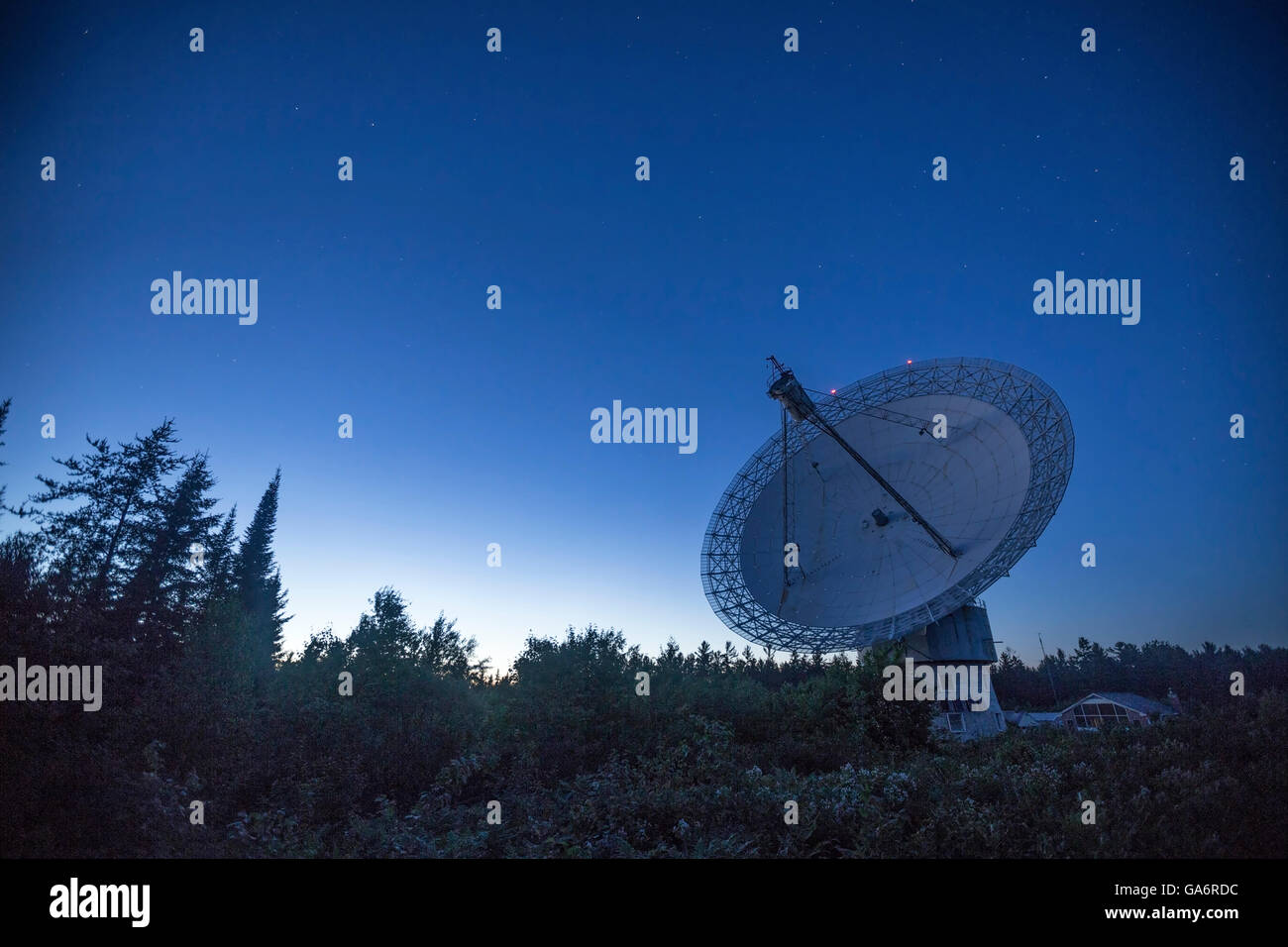 Algonquin Radio Telescope, Algonquin Park Ontario Canada Stock