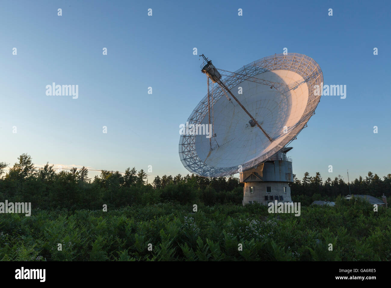 Algonquin Radio Telescope, Algonquin Park Ontario Canada Stock
