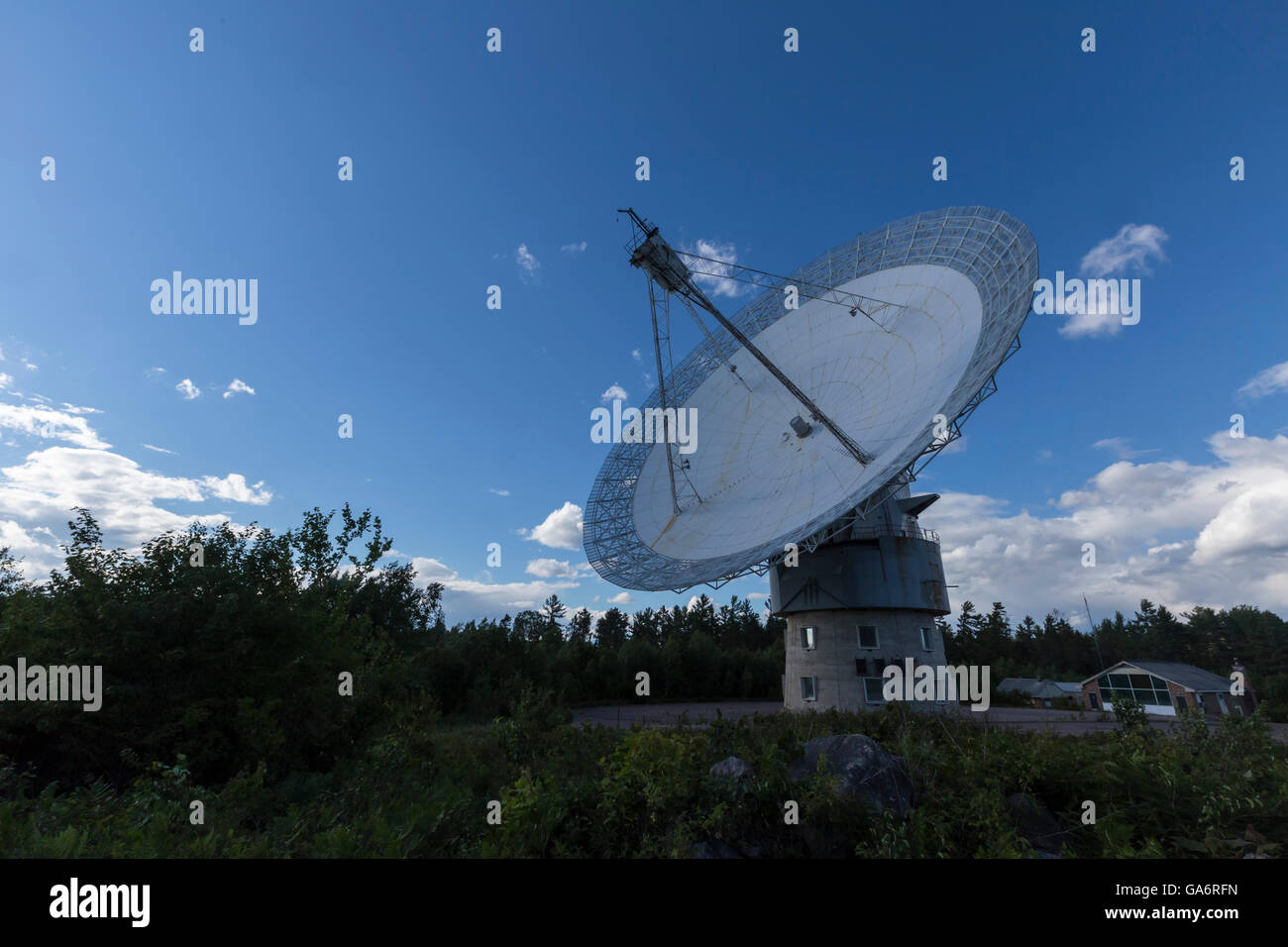 Algonquin Radio Telescope, Algonquin Park Ontario Canada Stock