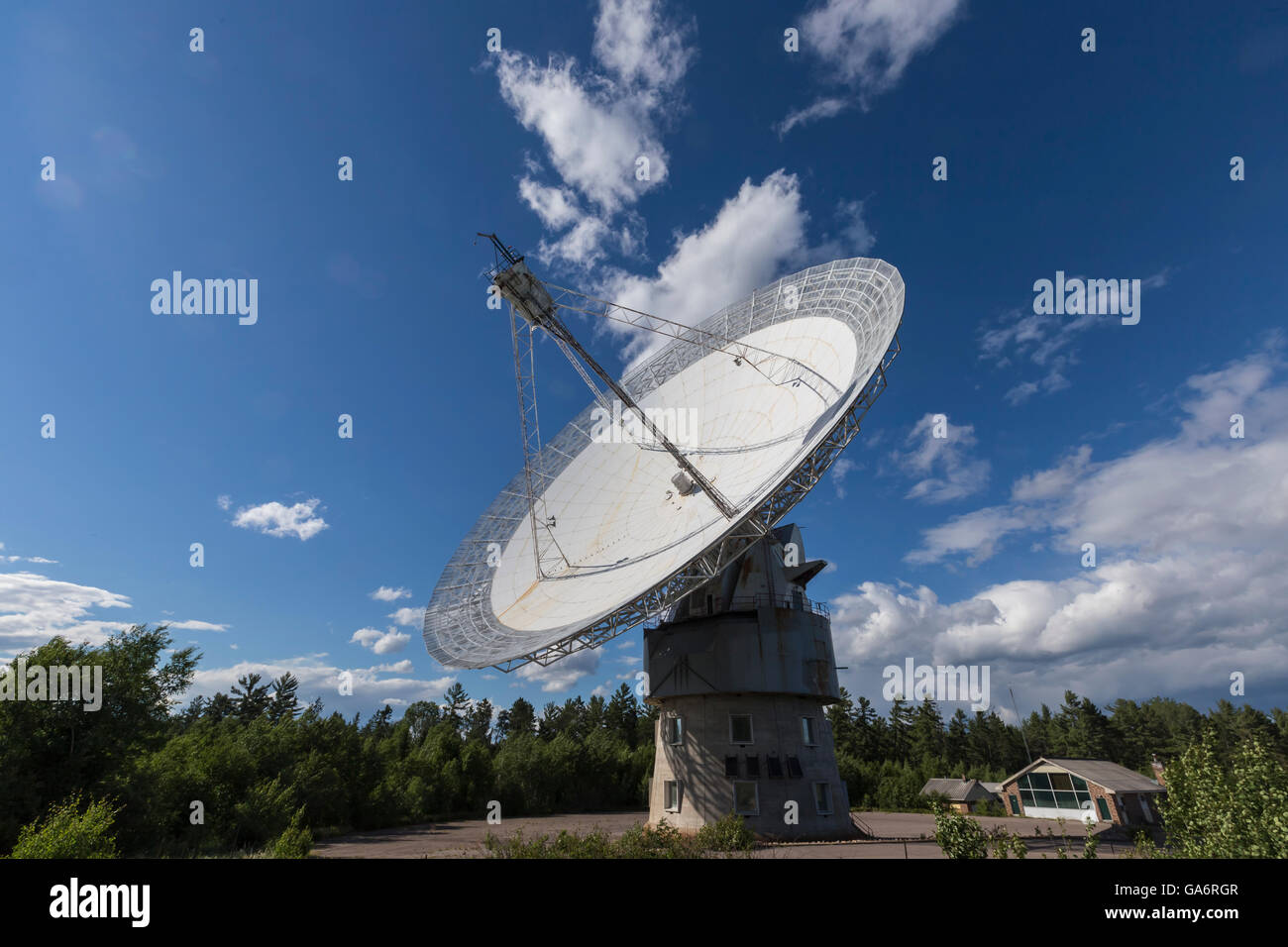Algonquin Radio Telescope, Algonquin Park Ontario Canada Stock