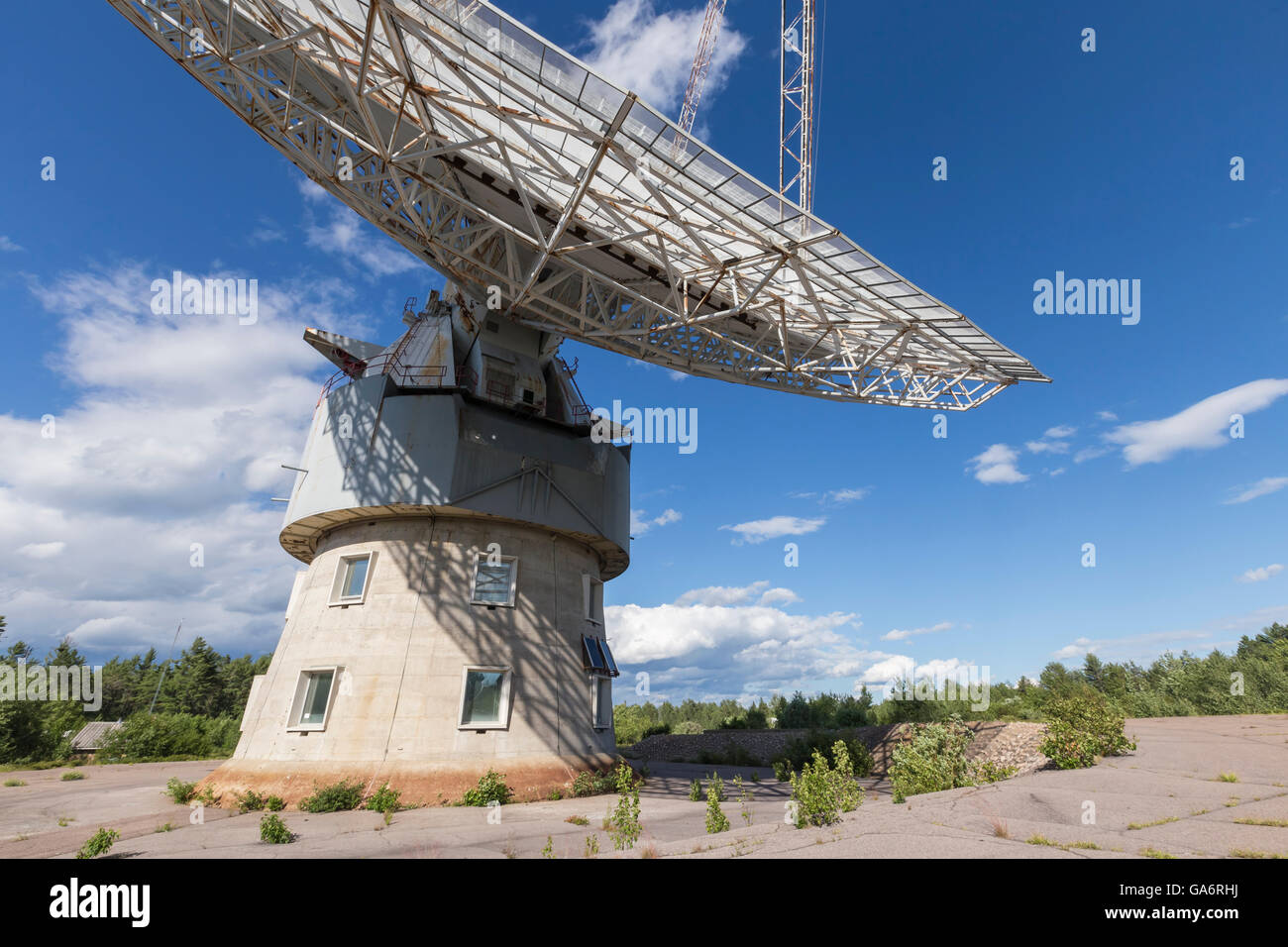 Algonquin Radio Telescope, Algonquin Park Ontario Canada Stock