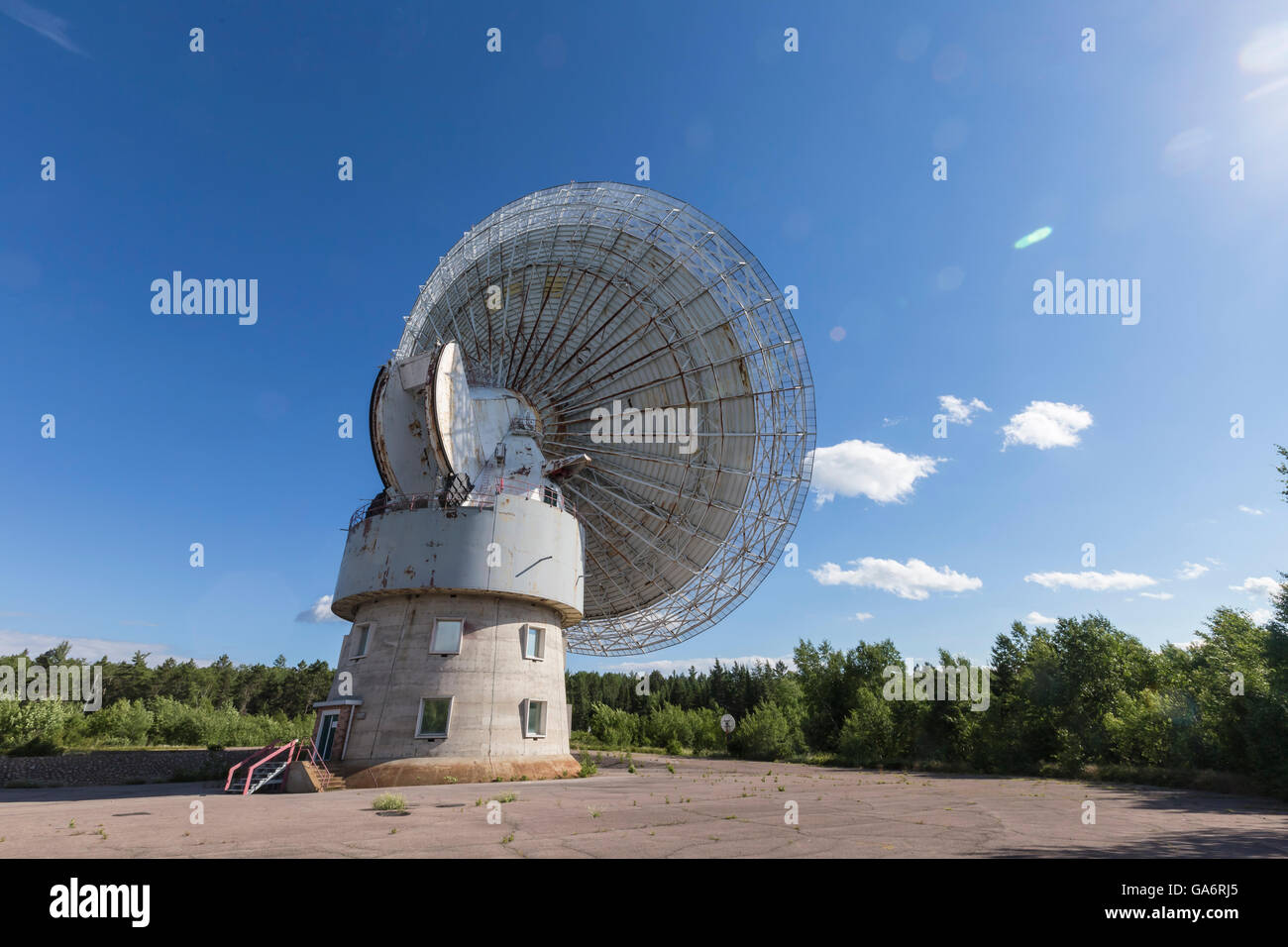 Algonquin Radio Telescope, Algonquin Park Ontario Canada Stock
