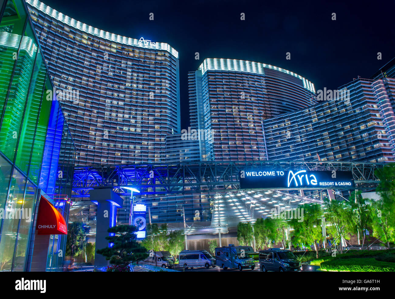 The Aria Resort and Casino in Las Vegas Stock Photo