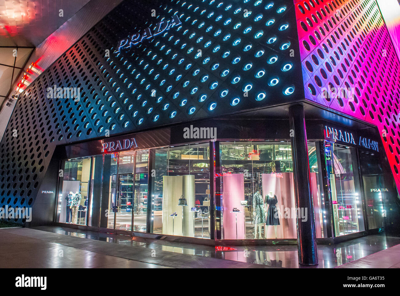 Exterior of a Prada store in Las Vegas strip Stock Photo Alamy